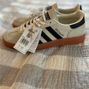 Adidas Spezial Men's Sneakers - Cream, Black, and Brown